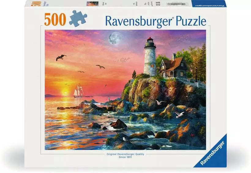 Ravensburger: Puzzle - Lighthouse at Sunset - for just $18! 