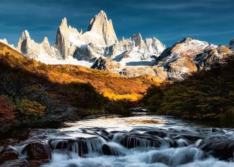 Ravensburger: Puzzle - Puzzle Highlights - Beautiful Mountains - Mount Fitz Roy, Patagonia - for just $25! 
