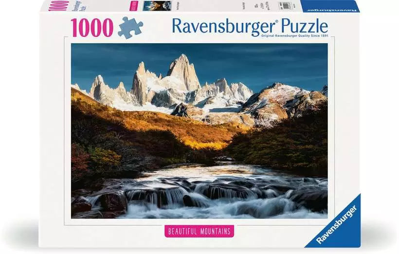 Ravensburger: Puzzle - Puzzle Highlights - Beautiful Mountains - Mount Fitz Roy, Patagonia - for just $25! 