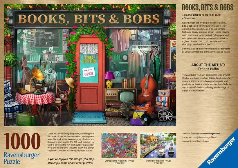 Ravensburger: Puzzle - Books, Bits & Bobs - for just $25! 