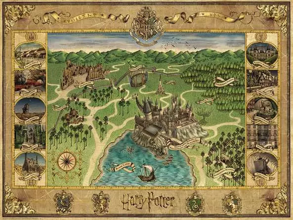 Ravensburger: Puzzle - Harry Potter - Hogwarts Map - for just $40! 
