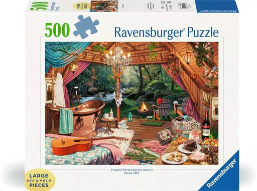 Ravensburger: Puzzle - Larger Puzzle Pieces - Cozy Glamping - for just $23! 
