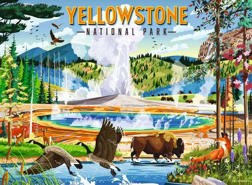 Ravensburger: Puzzle - Greg Paprocki - Yellowstone National Park - for just $16.99! 