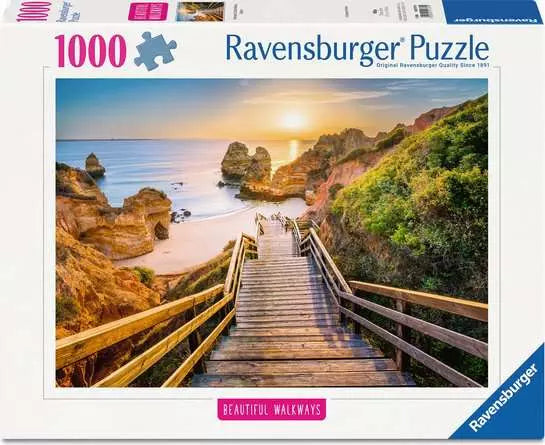 Ravensburger: Puzzle - Puzzle Highlights - Beautiful Walkways - Stairway Camilo Beach - for just $24.99! 