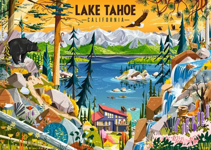Ravensburger: Puzzle - Sacred Lake Tahoe - for just $24.99! 