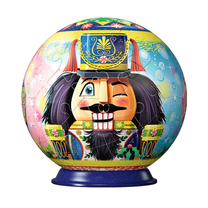Ravensburger: Puzzle - 3D Puzzle - Puzzle-Ball - Holiday Nutcracker - Black - for just $9.99! 
