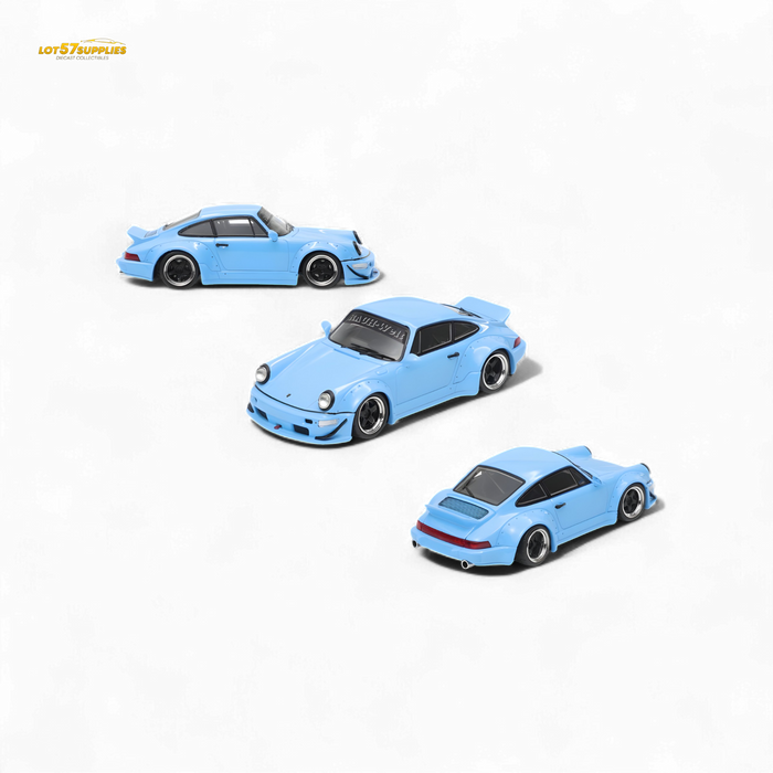 Fast Speed RWB 964 Wide-Body Duck Wing - Sky Blue 1:64 - for just $34.99! 