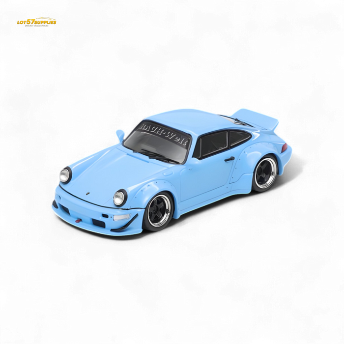 Fast Speed RWB 964 Wide-Body Duck Wing - Sky Blue 1:64 - for just $34.99! 