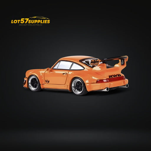 Fast Speed Porsche 964 RWB Widebody HIBIKI GT Version Rear Wing in Orange 1:64 - for just $34.99! 