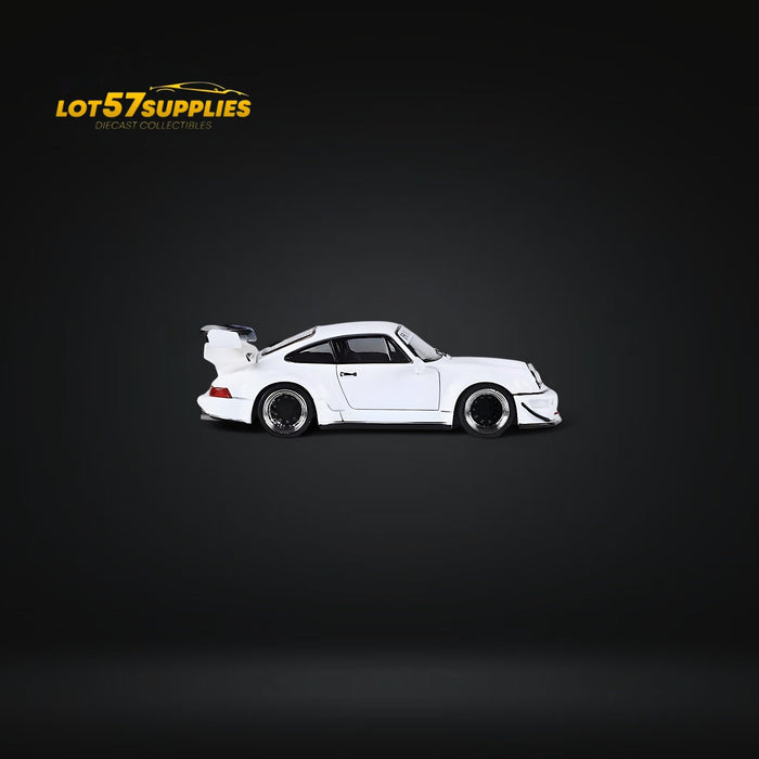 Fast Speed Porsche 964 RWB Widebody DREAMCATCHER GT Version Rear Wing in White 1:64 - for just $34.99! 
