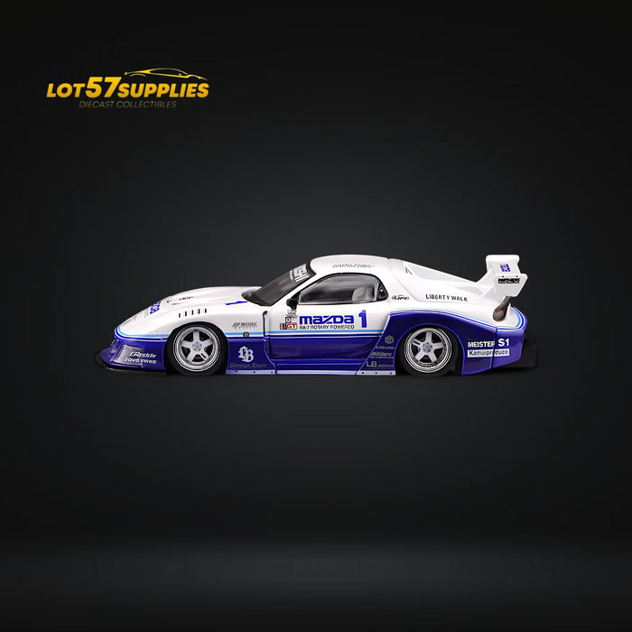 Inno64 Mazda RX-7 LBWK FD3S Blue-White HTKS 24' 1:64 - for just $32.99! 