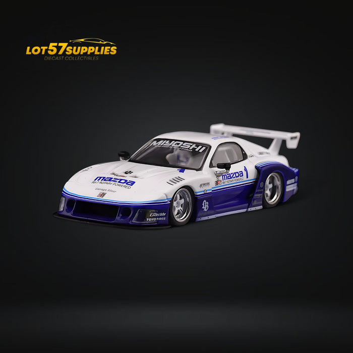 Inno64 Mazda RX-7 LBWK FD3S Blue-White HTKS 24' 1:64 - for just $32.99! 