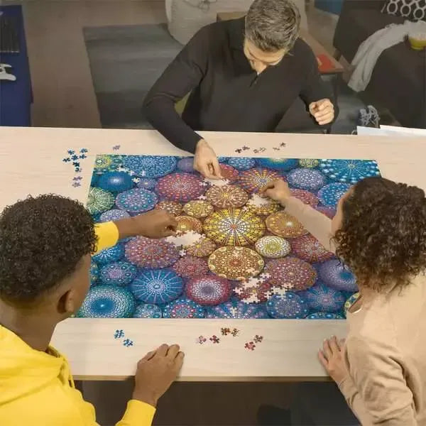 Radiating Rainbow Mandalas 2000 Piece Jigsaw Puzzle Ravensburger - for just $39.99! 
