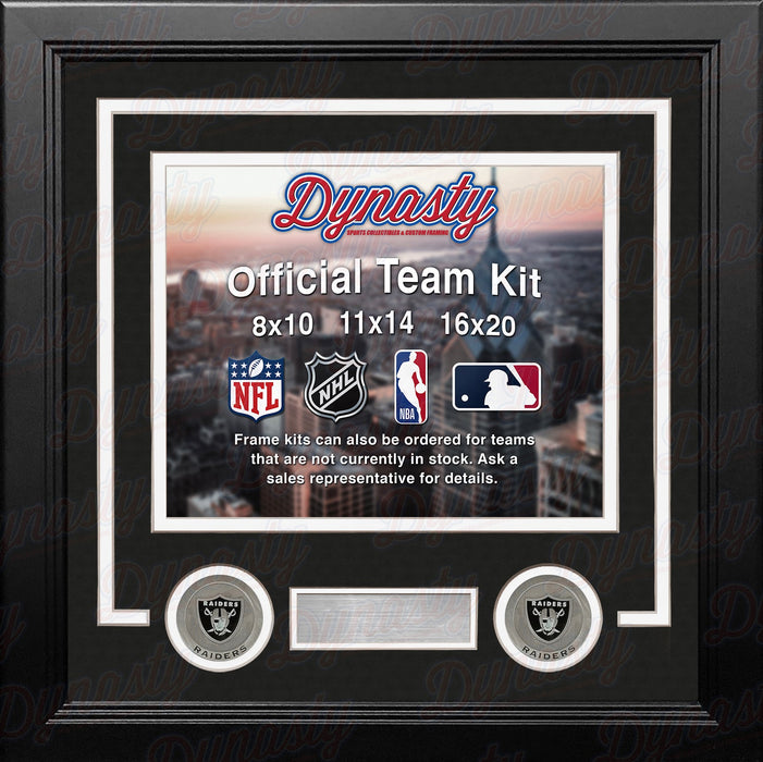 Las Vegas Raiders Custom NFL Football 11x14 Picture Frame Kit (Multiple Colors) - for just $47.99! 