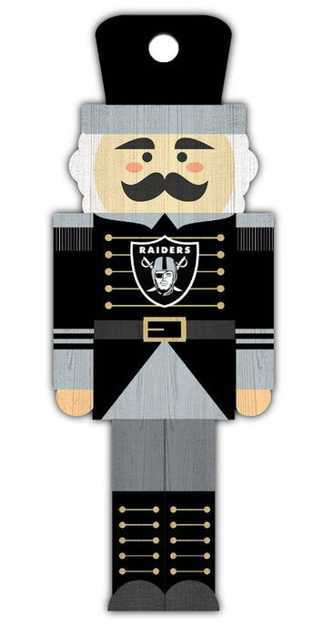 Las Vegas Raiders Wood Nutcracker Ornament - for just $9.99! 