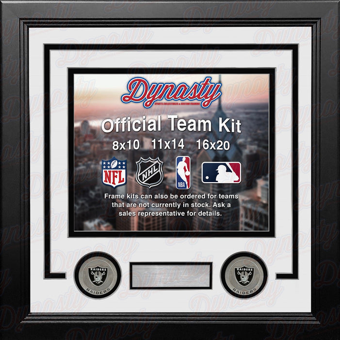 Las Vegas Raiders Custom NFL Football 8x10 Picture Frame Kit (Multiple Colors) - for just $36.99! 