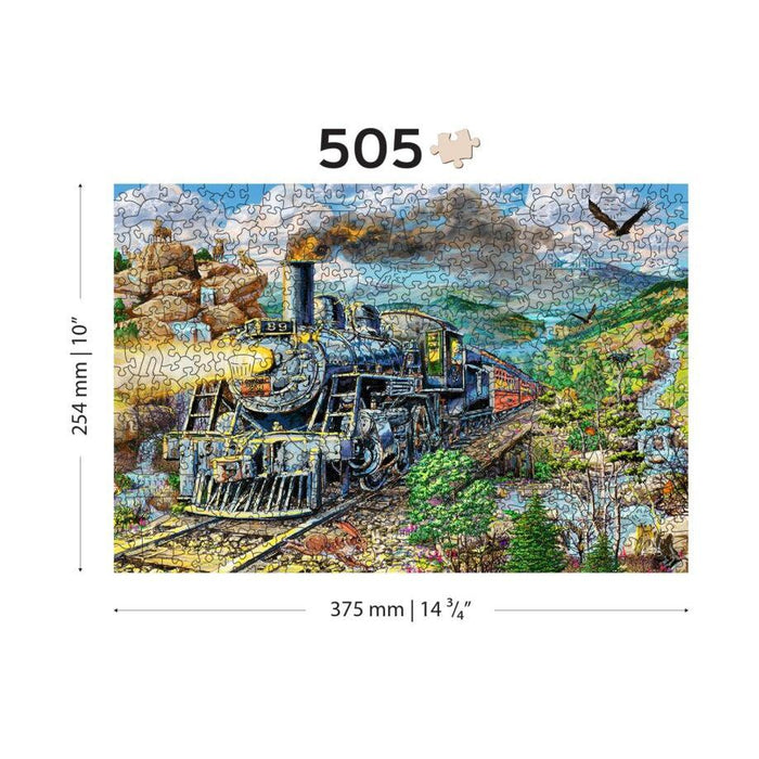 Railway 505 Piece Wood Jigsaw Puzzle Wooden City - for just $27.99! 