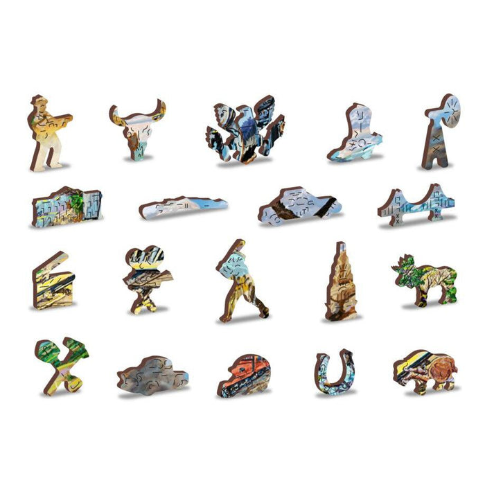 Railway 505 Piece Wood Jigsaw Puzzle Wooden City - for just $27.99! 