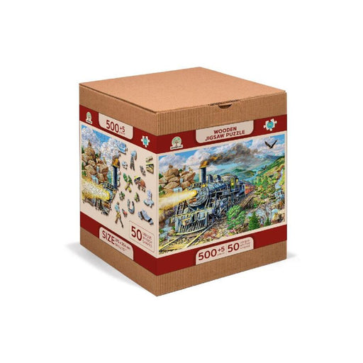 Railway 505 Piece Wood Jigsaw Puzzle Wooden City - for just $27.99! 