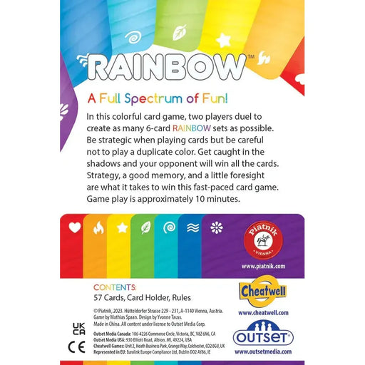 Rainbow - A Full Spectrum Strategic Card Game - Outset - for just $14.99! 