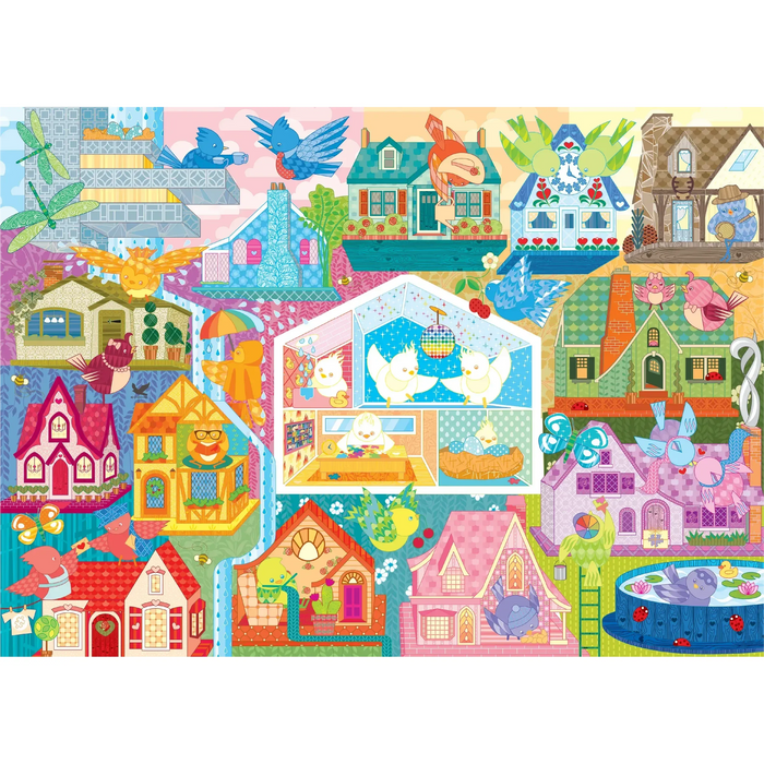 Rainbow Birdies "Speed Puzzle" 500 Piece Jigsaw Puzzle Cobble Hill - for just $17.99! 