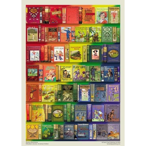 Rainbow Bookshelves 1000 Piece Jigsaw Puzzle Flame Tree - for just $19.99! 