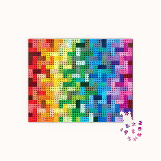 Rainbow Bricks LEGO 1000 Piece Jigsaw Puzzle Chronicle - for just $19.99! 