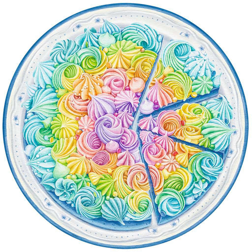 Rainbow Cake "Circle of Colors" 500 Piece Round Jigsaw Puzzle Ravensburger - for just $19.99! 
