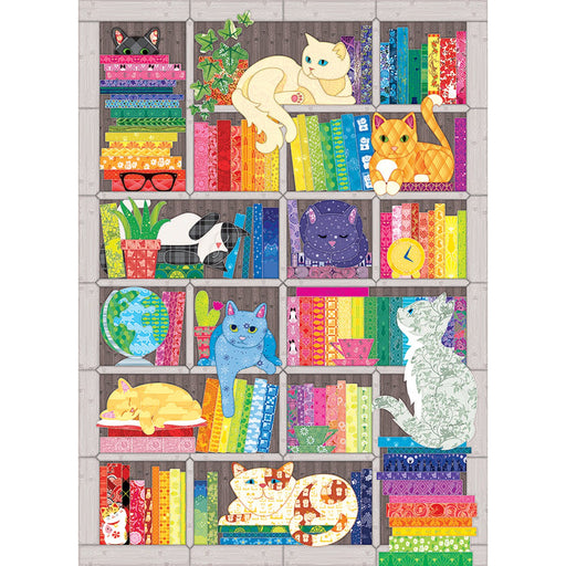 Rainbow Cat Quilt 1000 Piece Jigsaw Puzzle Cobble Hill - for just $19.99! 