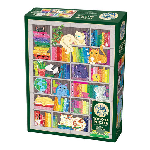 Rainbow Cat Quilt 1000 Piece Jigsaw Puzzle Cobble Hill - for just $19.99! 