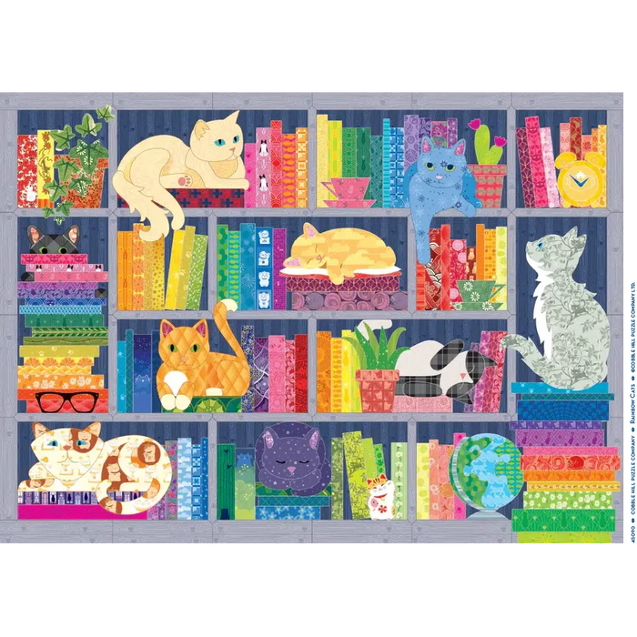 Rainbow Cats 500 Piece Jigsaw Puzzle Cobble Hill - for just $17.99! 