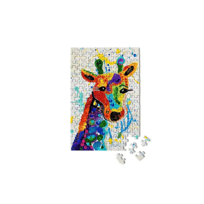 Rainbow Giraffe 150 Piece Mini Jigsaw Puzzle Micro Puzzles - for just $10.99! 