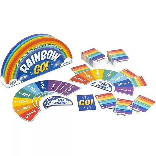 Rainbow Go! - Face Paced Trivia Card Game - Professor Puzzle - for just $19.99! 