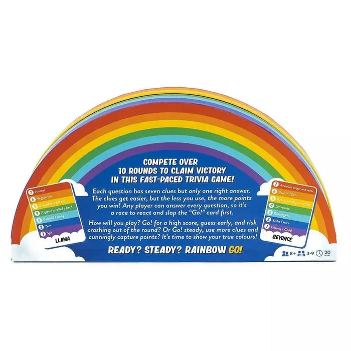 Rainbow Go! - Face Paced Trivia Card Game - Professor Puzzle - for just $19.99! 