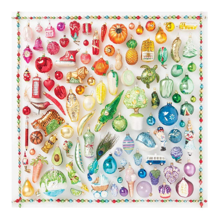 Rainbow Ornaments 500 Piece Jigsaw Puzzle Galison - for just $17.99! 