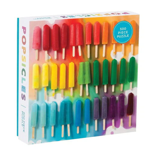 Rainbow Popsicles 500 Piece Jigsaw Puzzle Galison - for just $17.99! 