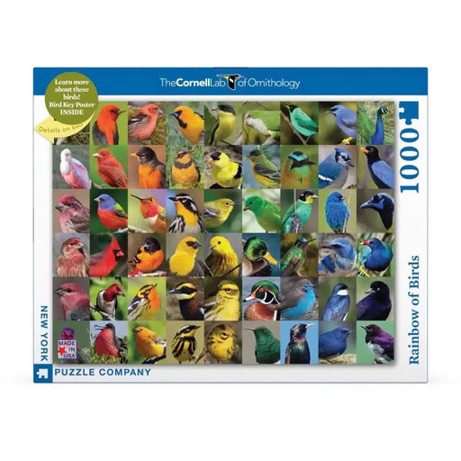 Rainbow of Birds 1000 Piece Jigsaw Puzzle NYPC - for just $24.99! 