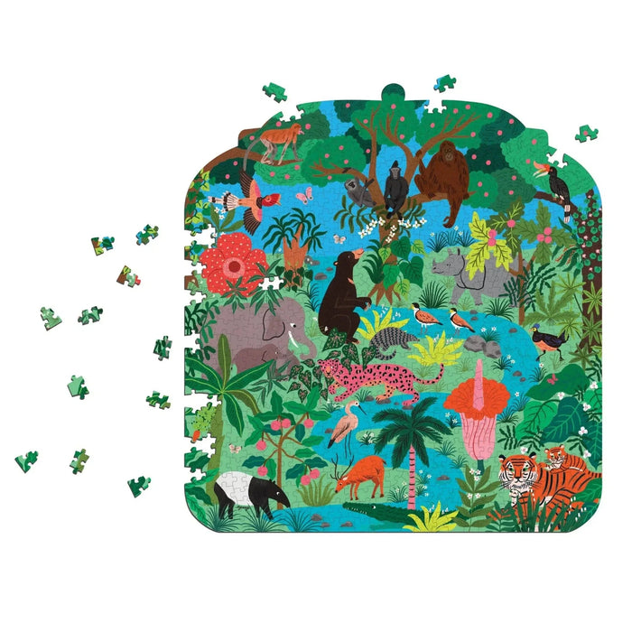 Rainforest Terrarium 750 Piece Shaped Jigsaw Puzzle Mudpuppy - for just $19.99! 