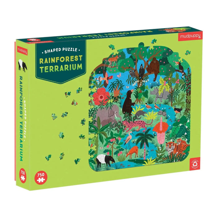 Rainforest Terrarium 750 Piece Shaped Jigsaw Puzzle Mudpuppy - for just $19.99! 