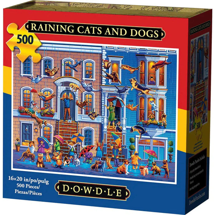 Raining Cats & Dogs 500 Piece Jigsaw Puzzle Dowdle - for just $19.99! 