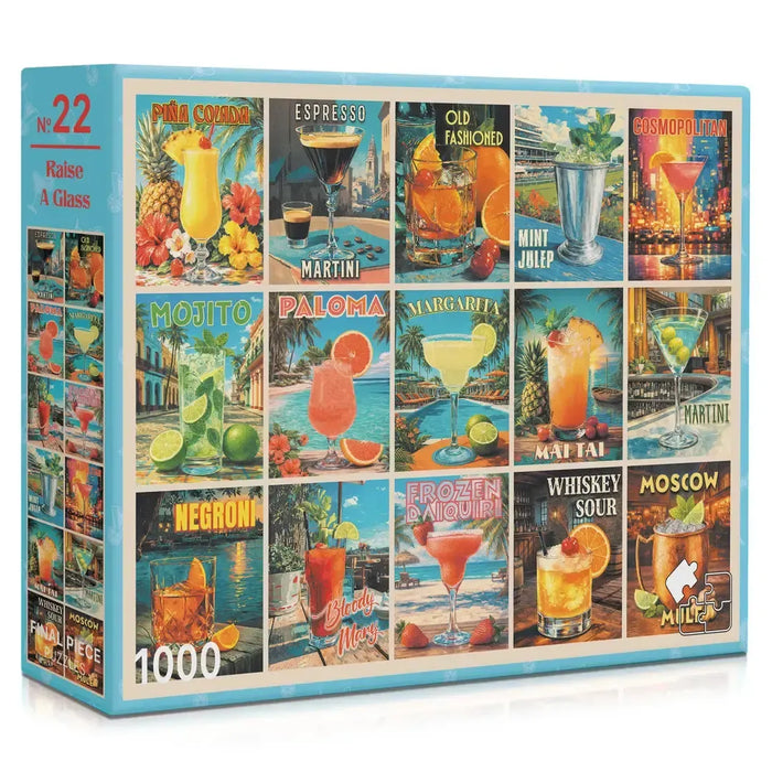 Raise a Glass 1000 Piece Jigsaw Puzzle Final Piece - for just $19.99! 