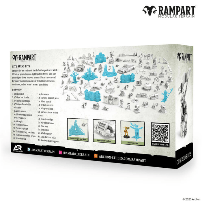 Rampart Modular Terrain: City Ruins Bits - for just $48.99! 