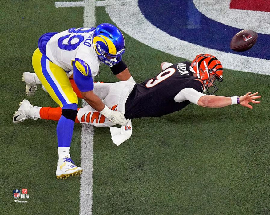 Aaron Donald Super Bowl LVI Final Play Los Angeles Rams 8" x 10" Football Photo - for just $9.99! 