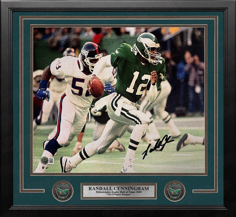 Randall Cunningham Running v. the Giants Philadelphia Eagles Autographed 16x20 Framed Football Photo - for just $249.99! 