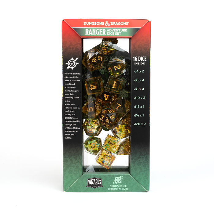 D&D Adventure Dice Set - Ranger Edition | Multi-Color 16pc Collection - for just $24.99! 