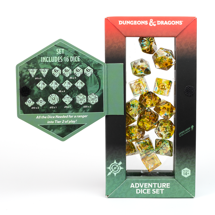 D&D Adventure Dice Set - Ranger Edition | Multi-Color 16pc Collection - for just $24.99! 