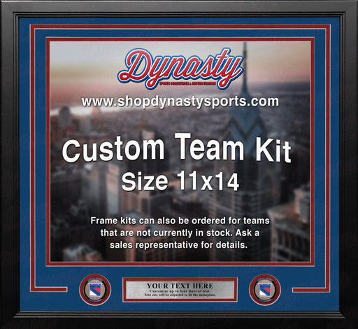 New York Rangers Custom NHL Hockey 11x14 Picture Frame Kit (Multiple Colors) - for just $39.99! 