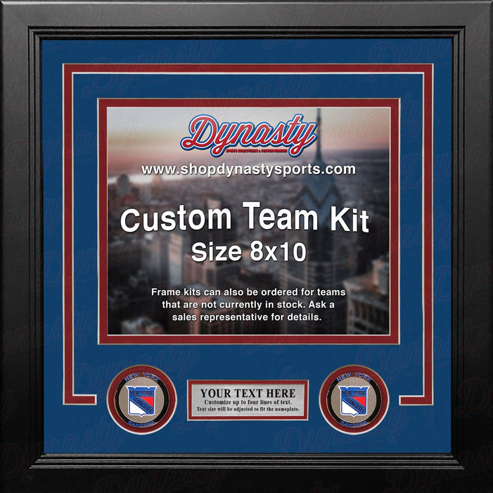 New York Rangers Custom NHL Hockey 8x10 Picture Frame Kit (Multiple Colors) - for just $29.99! 