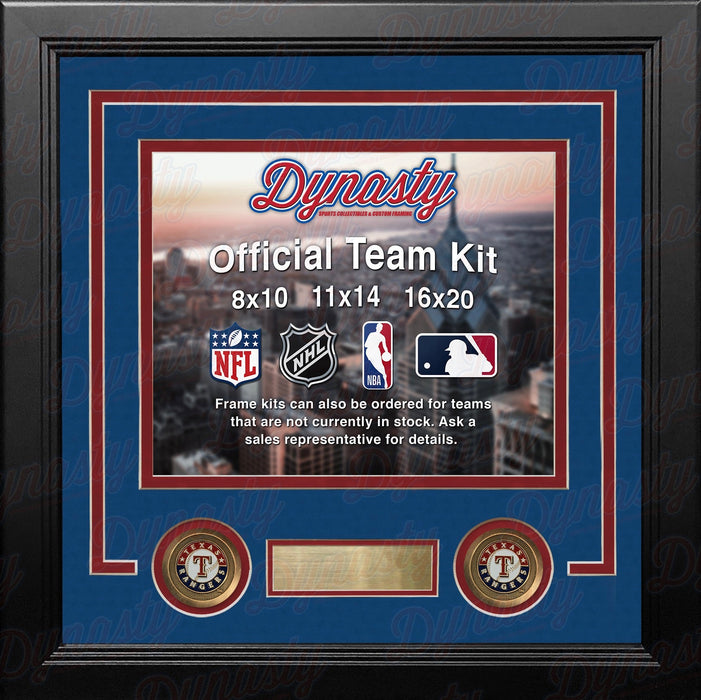 Texas Rangers Custom MLB Baseball 11x14 Picture Frame Kit (Multiple Colors) - for just $39.99! 