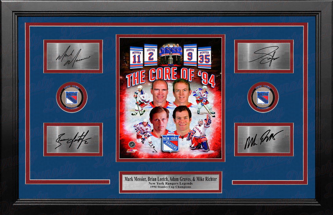 New York Rangers Core of '94 8" x 10" Framed Hockey Photo with Engraved Signatures - for just $99.99! 